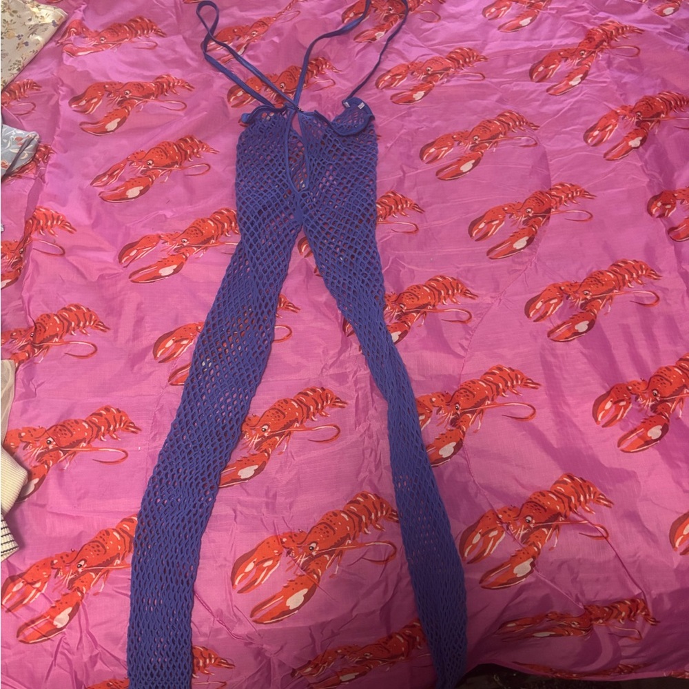 Savage X Fenty Vibrant Blue Fishnet Chemise
